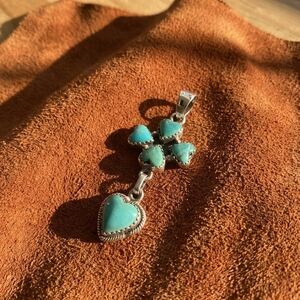 Turquoise Heart Pendant Necklace